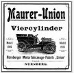 Maurer Werbung für 40ps-Vierzylinder