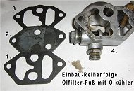 Ölfilter-Fuß - Ölkühler
