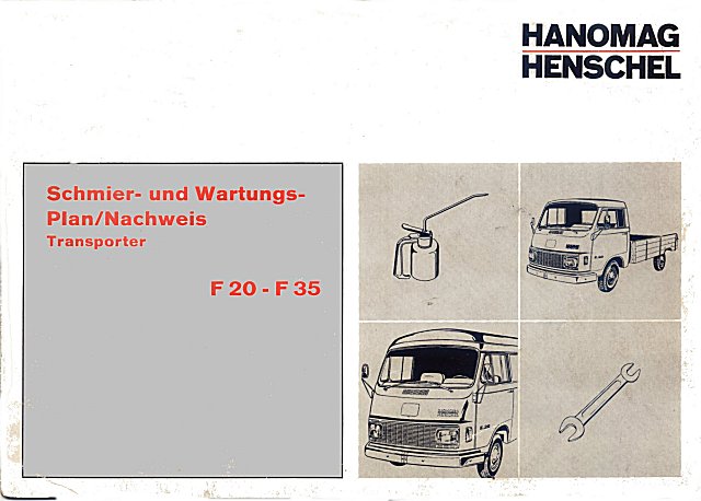 Hanomag Wartungs-Anleitung