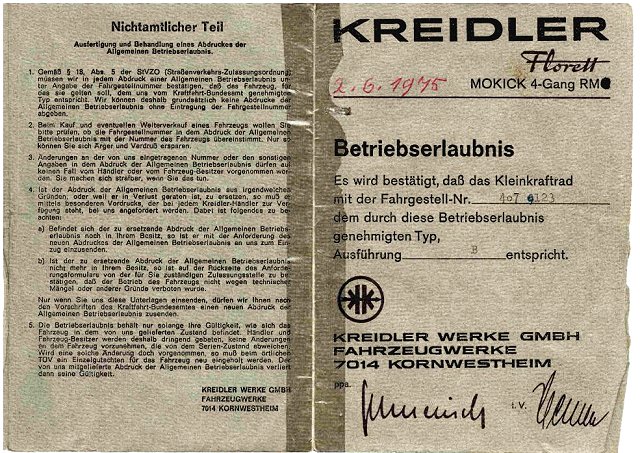 Betriebserlaubnis