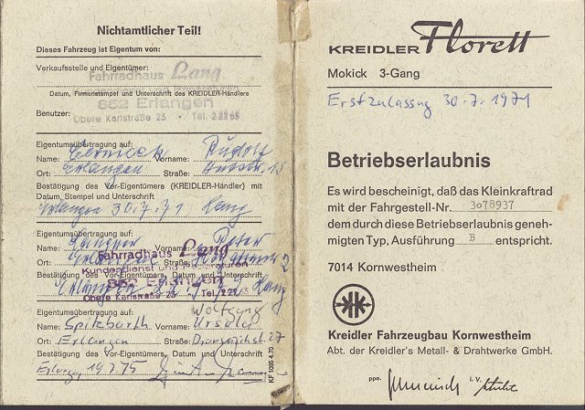 Betriebserlaubnis