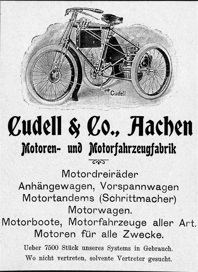 Cudell Trike Werbung