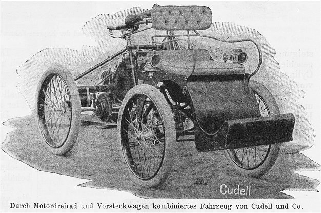 Dreirad mit Vorsteckwagen