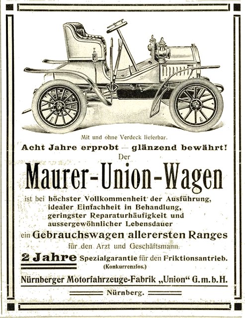 Maurer Inserat 1907